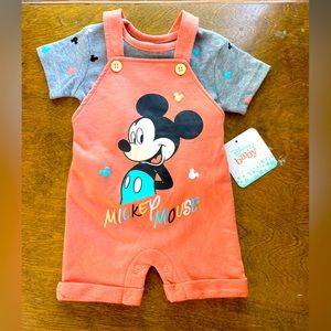 Disney Baby Mickey Mouse Overall Outfit